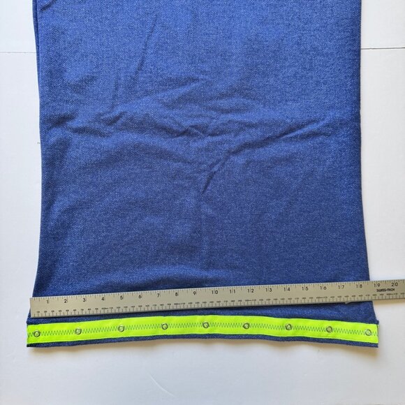 Ivivva Scarf Village Chill Herrigbone Blue Yellow Infinity Button Reversible OS - Picture 7 of 12